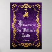 Mittelalterliche Renaissance Begrüßungspapier Poster (Vorne)