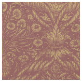 Mittelalterliche Renaissance Blume Vase Muster Stoff (Nahaufnahme)