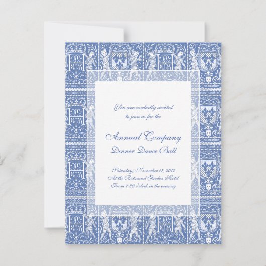 Mittelalterliche Renaissance Einladung (Vorderseite)