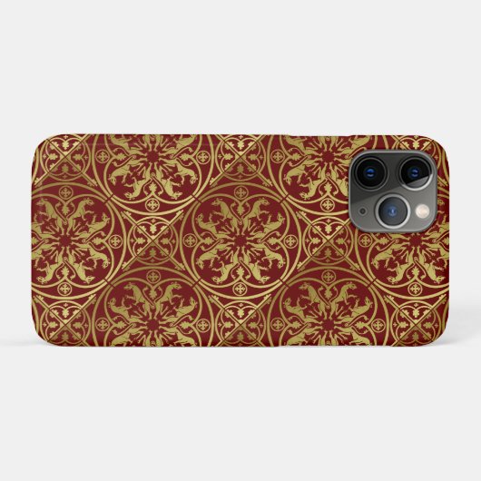 Mittelalterliche Renaissance Herald Lion Leopard M Case-Mate iPhone Hülle (Rückseite (Horizontal))