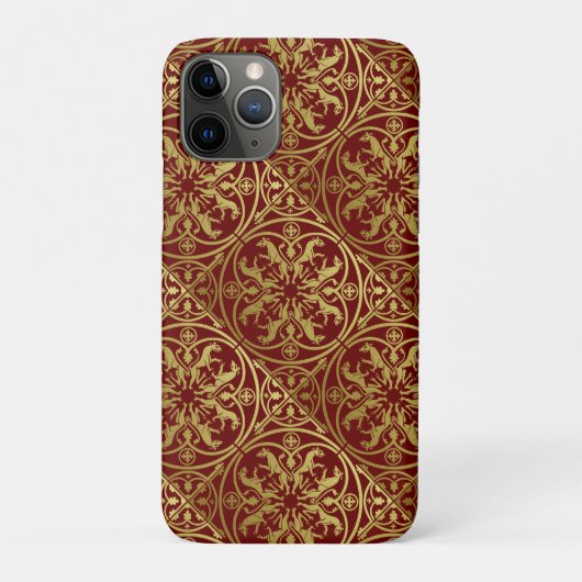 Mittelalterliche Renaissance Herald Lion Leopard M Case-Mate iPhone Hülle (Rückseite)