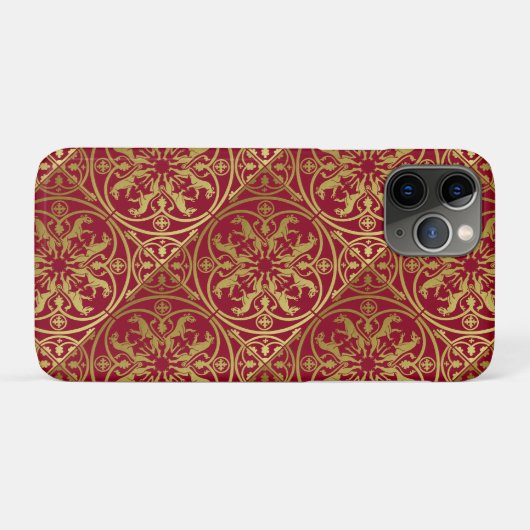 Mittelalterliche Renaissance Herald Lion Leopard M Case-Mate iPhone Hülle (Rückseite (Horizontal))