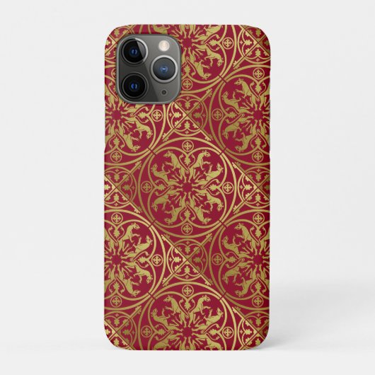 Mittelalterliche Renaissance Herald Lion Leopard M Case-Mate iPhone Hülle (Rückseite)
