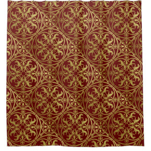 Mittelalterliche Renaissance Herald Lion Leopard M Duschvorhang