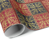 Mittelalterliche Renaissance Herald Lion Leopard M Geschenkpapier (Rolleneckpunkt)