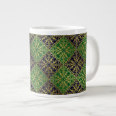 Mittelalterliche Renaissance Herald Lion Leopard M Jumbo-Tasse (Vorderseite Rechts)