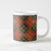 Mittelalterliche Renaissance Herald Lion Leopard M Jumbo-Tasse (Rechts)
