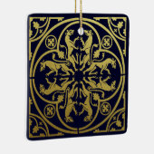 Mittelalterliche Renaissance Herald Lion Leopard M Keramikornament (Rechts)