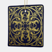 Mittelalterliche Renaissance Herald Lion Leopard M Keramikornament (Links)