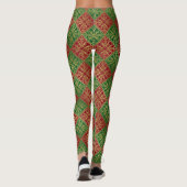 Mittelalterliche Renaissance Herald Lion Leopard M Leggings (Rückseite)