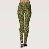 Mittelalterliche Renaissance Herald Lion Leopard M Leggings (Rückseite)