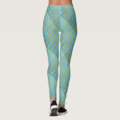 Mittelalterliche Renaissance Herald Lion Leopard M Leggings (Rückseite)