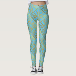 Mittelalterliche Renaissance Herald Lion Leopard M Leggings