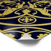 Mittelalterliche Renaissance Herald Lion Leopard M Poster (Ecke)