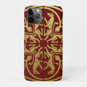 Mittelalterliche Renaissance Heraldik Löwe Leopard Case-Mate iPhone Hülle