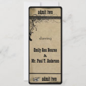 Mittelalterliche Renaissance-Hochzeit Einladung (Rückseite)