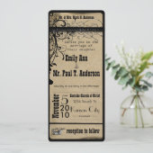 Mittelalterliche Renaissance-Hochzeit Einladung (Stehend Vorderseite)