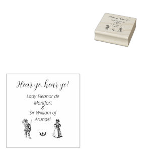 Mittelalterliche Renaissance-Hochzeit Gummistempel