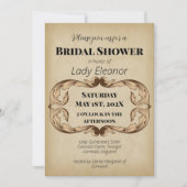 Mittelalterliche Renaissance-Imitate Parchment Bra Einladung (Vorderseite)