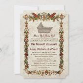 Mittelalterliche Renaissance-Kinderdusche Einladun Einladung (Vorderseite)