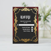 Mittelalterliche Renaissance Mittelalter RSVP-Kart RSVP Karte (Stehend Vorderseite)