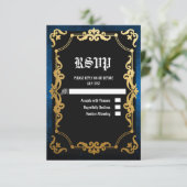Mittelalterliche Renaissance Mittelalter RSVP-Kart RSVP Karte (Stehend Vorderseite)