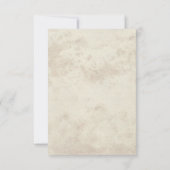 Mittelalterliche Renaissance Mittelalter Vintage R RSVP Karte (Rückseite)