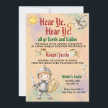 Mittelalterliche Renaissance Ritter Geburtstag Ein Einladung<br><div class="desc">Niedliche mittelalterliche königliche Nacht Geburtstagsrenaissance-Thema Einladung,  ändern Sie den Text in jedes Alter oder Ereignis,  alle selbst bei der Bestellung</div>
