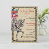 Mittelalterliche Renaissance Ritter Renfaire Babyd Einladung (Stehend Vorderseite)