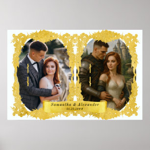 Mittelalterliche Renaissance Ritter Renfaire Custo Poster