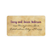 mittelalterliche Renaissance-Rücksendeadresse Adressaufkleber (Vorne)