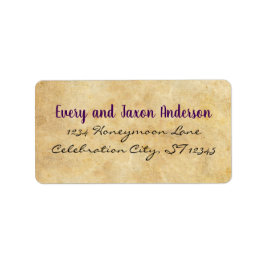 mittelalterliche Renaissance-Rücksendeadresse Adressaufkleber