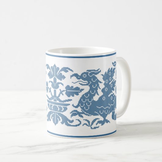 Mittelalterliche/Renaissancewyvern Kaffeepause Tas Kaffeetasse (VorderseiteRechts)