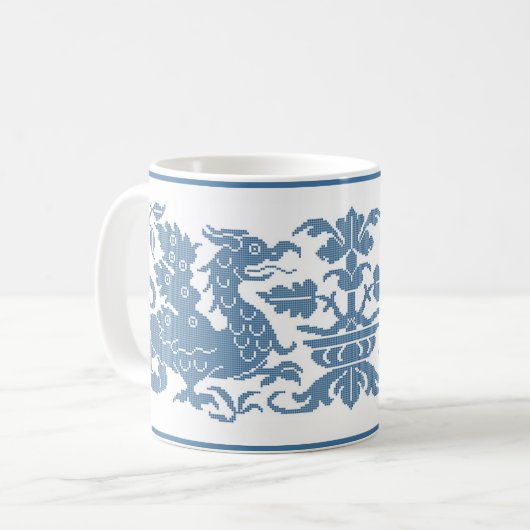 Mittelalterliche/Renaissancewyvern Kaffeepause Tas Kaffeetasse (Vorderseite Links)
