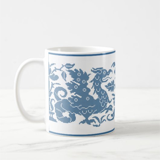 Mittelalterliche/Renaissancewyvern Kaffeepause Tas Kaffeetasse (Links)