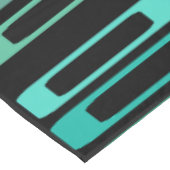 Mittelalterliche Retro flache Felsen Schwarz Türki Tischdecke (Schrägansicht)