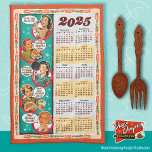 Mittelalterliche Retro Hausfrau Kalender Handtuch<br><div class="desc">Die Retro-Hausfrau Kalenders Handtuch 2025 behalte Ihnen das ganze Jahr über in schmackhaften Retro-Retro-Retro-Retro. Retro-Frauen mit klugen Redewendungen, die Sie vielleicht schon einmal gehört haben (Dank Mama!) mit Vintagen Küchensymbole, die die Grenze dieses großen Küchentuchs schmücken. Schauen Sie in Ihrer Küche auf einem Dowel, oder hängen Sie einfach über den...</div>