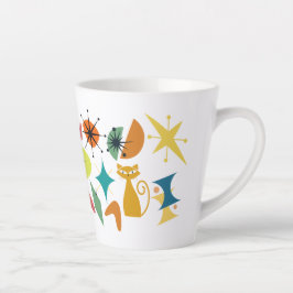 Mittelalterliche Retro-Muster Latte-Tasse Milchtasse