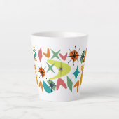 Mittelalterliche Retro-Muster Latte-Tasse Milchtasse (Vorderseite)