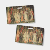 Mittelalterliche Ritter des Runden Tisches Ausweis (Vorder- & Rückseite)