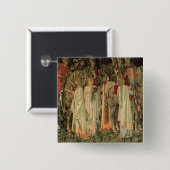 Mittelalterliche Ritter des Runden Tisches Button (Vorne & Hinten)