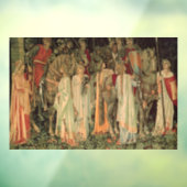 Mittelalterliche Ritter des Runden Tisches Fensteraufkleber (Blatt 3)