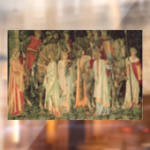 Mittelalterliche Ritter des Runden Tisches Fensteraufkleber (Blatt 2)