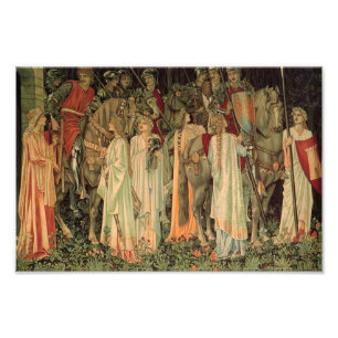 Mittelalterliche Ritter des Runden Tisches Fotodruck