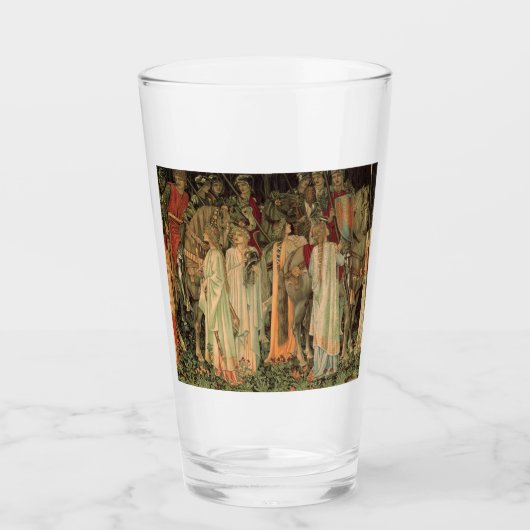 Mittelalterliche Ritter des Runden Tisches Glas (Vorderseite)