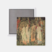 Mittelalterliche Ritter des Runden Tisches Magnet (Vorderseite/Rückseite)