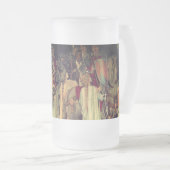 Mittelalterliche Ritter des Runden Tisches Mattglas Bierglas (VorderseiteRechts)