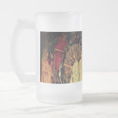 Mittelalterliche Ritter des Runden Tisches Mattglas Bierglas (Links)