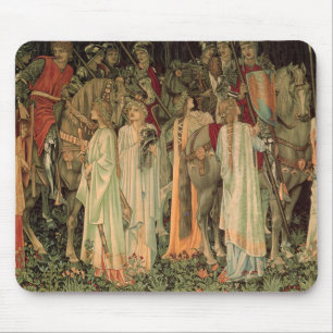 Mittelalterliche Ritter des Runden Tisches Mousepad