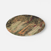 Mittelalterliche Ritter des Runden Tisches Pappteller (Schrägansicht)